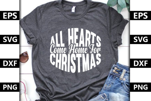 Christmas Quote SVG Design, All Hearts Review