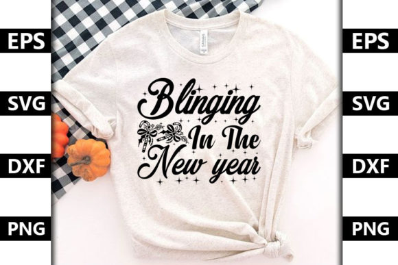 Christmas Quote SVG Design, Blinging in