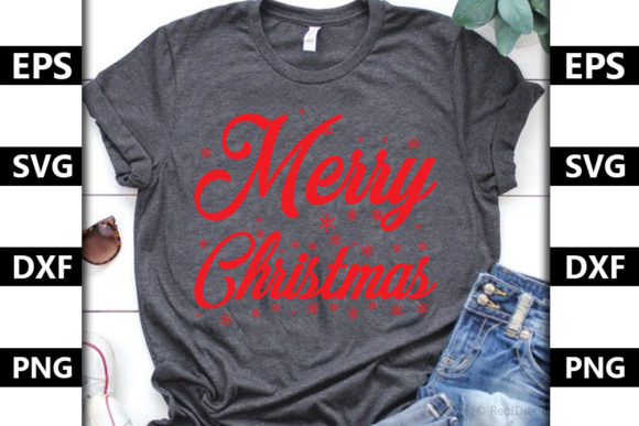 Christmas Quote SVG Design, Merry Chris Review
