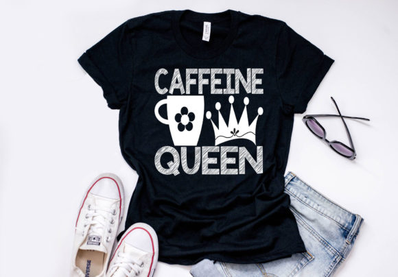 Coffee Quote SVG Design, Caffeine Queen: A Designer’s Perspective