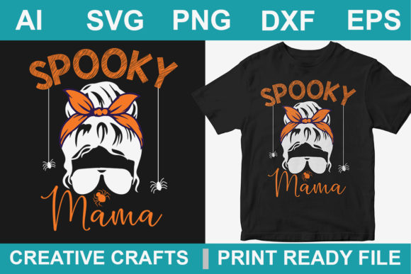 Halloween T-Shirt Design Spooky Mama Review