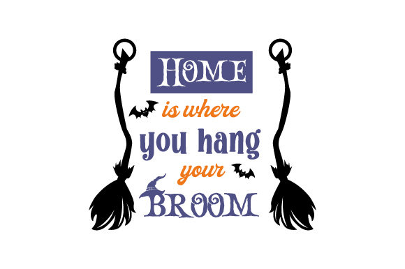 Home is Where You Hang Your Broom: A Playful Embroidery Design